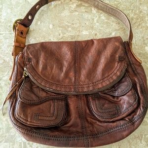 Lucky Brand Lamb Leather Boho Shoulder Bag